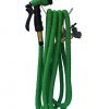 100-FOOT-Green-Expanding-Garden-Hose-NEW-2016-Design-Strongest-Expandable-Hose-DOUBLE-LAYER-Latex-Core-SOLID-BRASS-Fitting-TOUGH-Nylon-Fabric-Spray-Nozzle-STAINLESS-STEEL-Holder-0-0