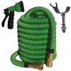 100-FOOT-Green-Expanding-Garden-Hose-NEW-2016-Design-Strongest-Expandable-Hose-DOUBLE-LAYER-Latex-Core-SOLID-BRASS-Fitting-TOUGH-Nylon-Fabric-Spray-Nozzle-STAINLESS-STEEL-Holder-0