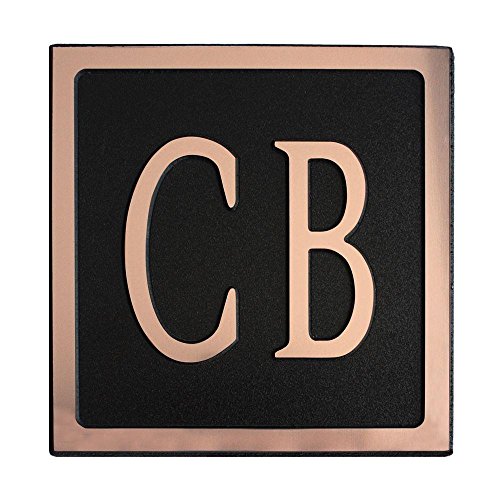 12-L-x-6-W-Medium-Oval-Custom-Plastic-Address-Plaque-Copper-on-Black-0-0