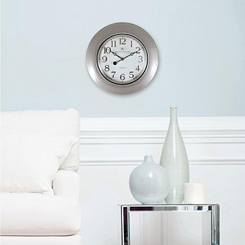 12-in-H-Pewter-Trans-Wall-Clock-0-0