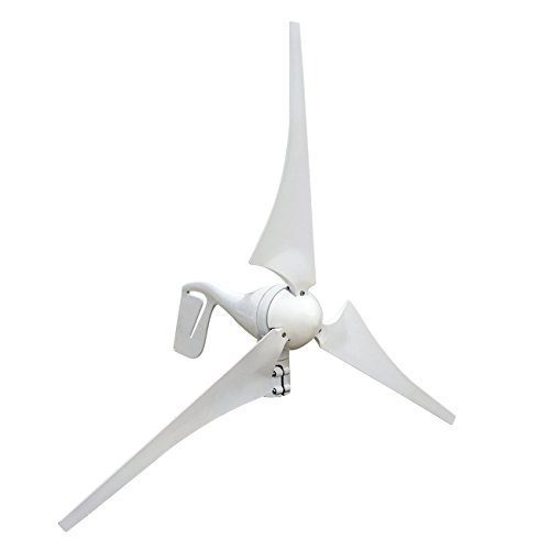 12V24V-400-Watts-Wind-Turbine-Generator-Kit-DC-White-3-Blades-with-Hybird-Charge-Controller-for-Residential-Agriculture-Marine-DIY-Installation-Providing-Off-grid-Green-Energy-Power-0