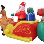 13-Foot-Long-Lighted-Christmas-Inflatable-Santa-Claus-and-Penguin-with-Gift-in-Sleigh-Pulled-by-2-Reindeer-Decoration-0-1