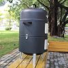17-Black-Steel-Multi-functional-BBQ-Charcoal-Grill-Smoker-with-BBQ-Cooking-Accessories-Cold-Smoke-Generator-Meat-Smoking-Wood-Chips-0-1