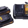 2-Pack-Genuine-Original-New-DeWalt-DCB207-20V-Battery-Packs-and-DeWalt-DCB107-20-Volt-Battery-Charger-0