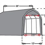 28×12-Carport-GreyWhite-Garage-Storage-Canopy-Shed-Car-Truck-Boat-Carport-By-DELTA-Canopies-0-0