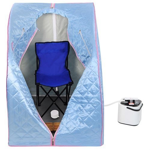 2l-Portable-Steam-Sauna-Tent-SPA-Detox-Weight-Loss-w-Chair-Blue-0-0