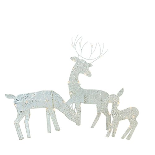 3-Piece-White-Glittered-Doe-Fawn-and-Reindeer-Lighted-Christmas-Yard-Art-Decoration-Set-0