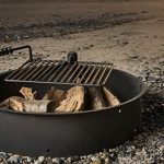 32-Steel-Fire-Ring-with-Cooking-Grate-Campfire-Pit-Park-Grill-BBQ-Camping-Trail-0-0