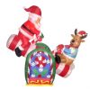 4-Foot-Animated-Christmas-Inflatable-Santa-Claus-and-Reindeer-on-Teeter-Totter-Outdoor-Yard-Decoration-0
