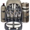 4-Person-Picnic-Backpack-With-Cooler-Compartment-Detachable-BottleWine-Holder-Oversized-Fleece-Blanket-Plates-and-Cutlery-Set-0