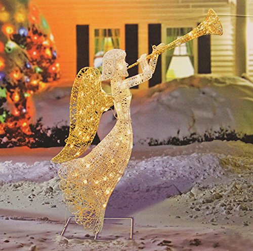 48-Glittered-Trumpeting-Angel-Lighted-Christmas-Yard-Art-Decoration-0-0