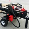 50-Ton-Log-Wood-Splitter-Hydraulic-15HP-Gas-Engine-4-Way-Splitting-Wedge-Electric-Start-Tow-Hitch-Package-1-Year-Parts-Warranty-0