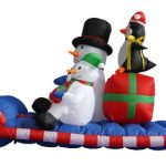6-Foot-Long-Christmas-Inflatable-Snowman-Penguin-on-Sleigh-Yard-Decoration-0-0