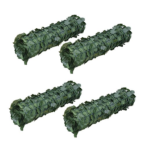 ALEKO-94-X-39-Faux-Ivy-Privacy-Artificial-Fence-Screen-Hedge-Wall-or-Fencing-Outdoor-Decoration-Lot-of-4-0