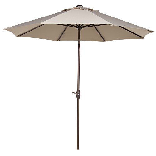 Abba-Patio-9-Ft-Market-Aluminum-Umbrella-with-Push-Button-Tilt-and-Crank-8-Steel-Ribs-and-Wind-Vent-100-Polyester-250gsm-0