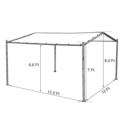 Abba-Patio-Portable-Outdoor-Canopy-Garden-Gazebo-13-x-115-Beige-0-1