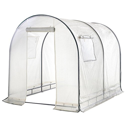 Abba-Patio-Walk-in-8L-x-6W-x-66H-Greenhouse-Fully-Enclosed-Lawn-and-Garden-Portable-Outdoor-Tent-with-Windows-White-0