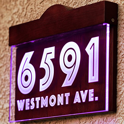 Acrylic-Muti-Color-Neon-Lighted-Hand-Made-House-Number-Address-Plaque-0