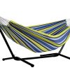 Afranker-Double-Hammock-with-Space-Saving-Steel-Stand-0