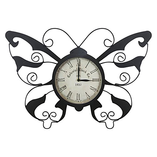 Alpine-15-in-Butterfly-Clock-0