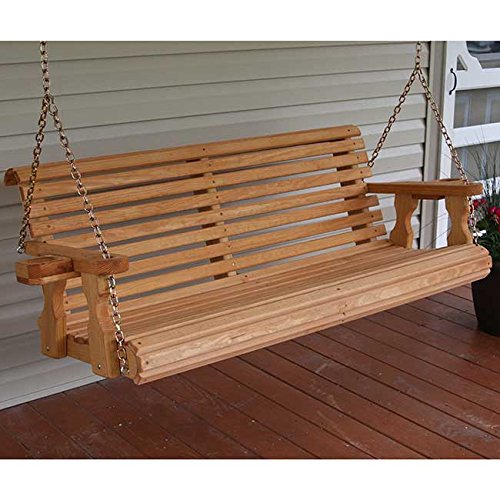 Amish-Heavy-Duty-800-Lb-Roll-Back-5ft-Treated-Porch-Swing-With-Cupholders-Cedar-Stain-0-1