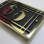 Art-Deco-Style-House-Address-Plaque-in-Solid-Cast-Aluminium-This-Hand-Made-in-England-Plaque-is-Created-Especially-for-You-to-Your-Specifications-0-0
