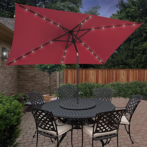 BCP-10×62-Deluxe-Solar-LED-Lighted-Rectangle-Patio-Umbrella-W-Tilt-Sunshade-0
