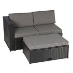 Baner-Garden-K35-4-Pieces-Outdoor-Furniture-Complete-Patio-Wicker-Rattan-Garden-Corner-Sofa-Couch-Set-Full-Black-0-1