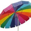 Beach-Umbrella-Rainbow-Includes-Carry-Bag-8-Foot-Rainbow-Color-with-Sand-Anchor-Auger-0