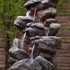 Bear-Creek-Waterfall-Fountain-Towering-Rock-Outdoor-Water-Feature-for-Gardens-Patios-Hand-crafted-Weather-Resistant-Resin-LED-Lights-Pump-Included-0-1