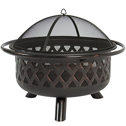 Best-Choice-Products-Bronze-Fire-Bowl-Fire-Pit-Patio-Backyard-Outdoor-Garden-Stove-Firepit-36-0-0