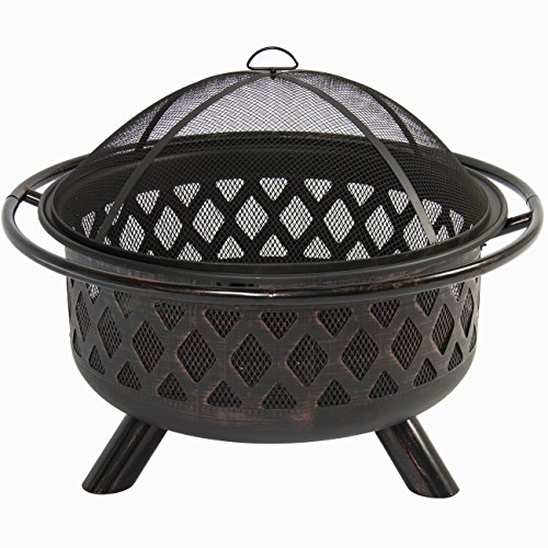 Best-Choice-Products-Bronze-Fire-Bowl-Fire-Pit-Patio-Backyard-Outdoor-Garden-Stove-Firepit-36-0-1