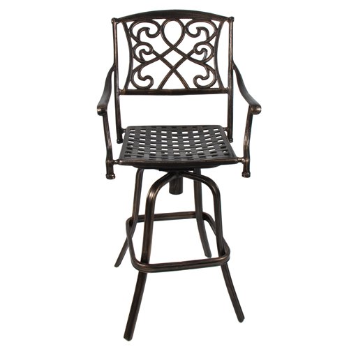 Best-Choice-Products-Outdoor-Cast-Aluminum-Swivel-Bar-stool-Patio-Furniture-Antique-Copper-Design-0-0