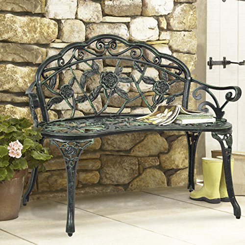 Best-Choice-Products-Outdoor-Patio-Garden-Bench-Park-Yard-Furniture-Cast-Iron-Antique-Rose-Design-0