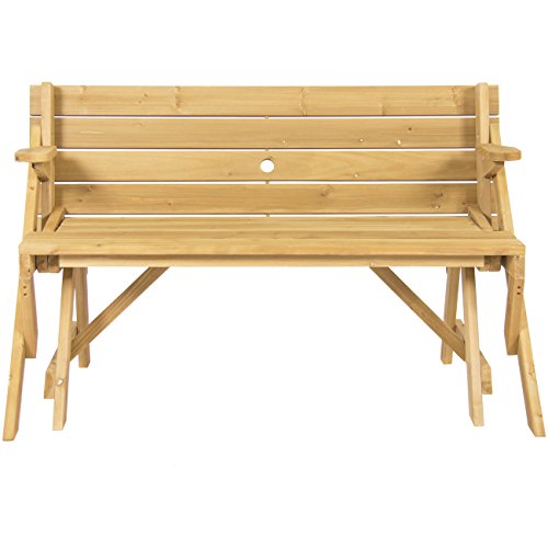 Best-Choice-Products-Patio-2-in-1-Outdoor-Interchangeable-Picnic-Table-Garden-Bench-Wood-0-1