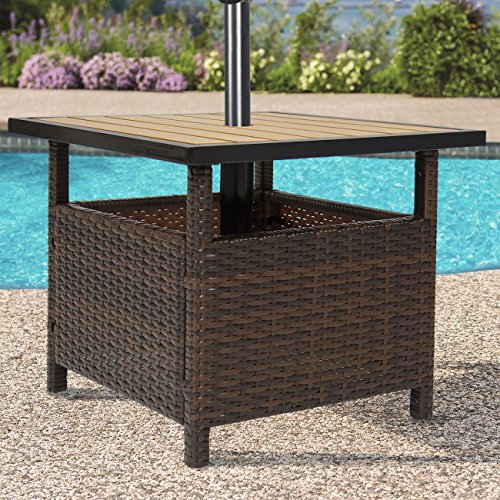 Best-Choice-Products-Patio-Umbrella-Stand-Wicker-Rattan-Outdoor-Furniture-Garden-Deck-Pool-0-0