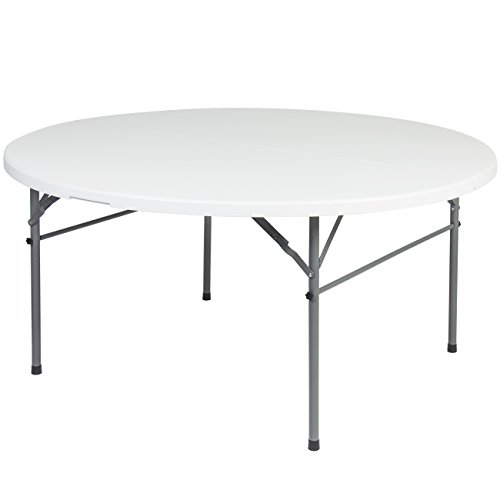 Best-Choice-Products-Round-Bi-Fold-Plastic-Folding-Kitchen-Indoor-Outdoor-Dining-Table-60-White-0