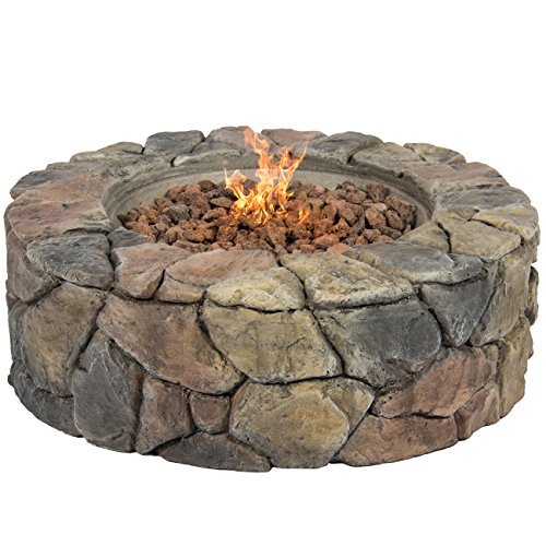 Best-Choice-Products-Stone-Design-Fire-Pit-Outdoor-Home-Patio-Gas-Firepit-0