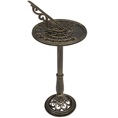 Best-Choice-Products-Sun-Dial-With-Pedestal-Antique-Copper-Finish-0