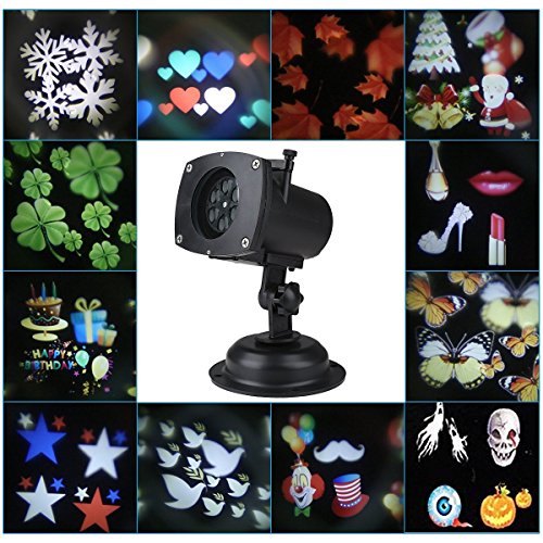 Blusmart-Projection-Lamp-Waterproof-Motion-Projector-LED-Light-with-12-Replaceable-Lens-Festival-Slides-Landscape-Lighting-for-Halloween-Christmas-Birthday-Wedding-Party-Holiday-Wall-Decoration-0