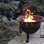 Catalina-Creations-29-Inch-Heavy-Duty-Cast-Iron-Celestial-Cauldron-Patio-Fire-Pit-with-Cover-and-Accessories-0-0