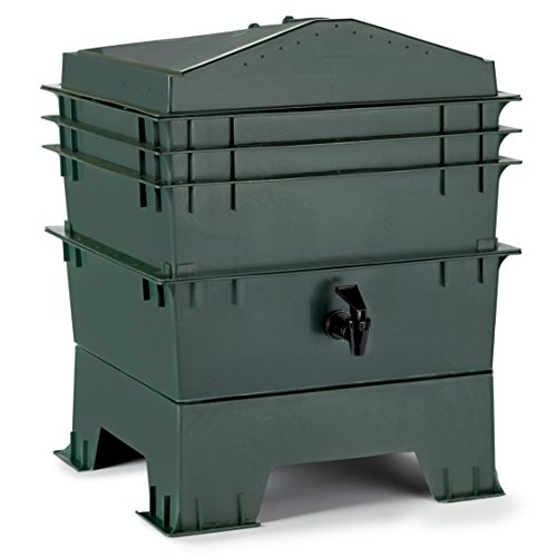 Chefs-Star-3-Tray-Stackable-Expandable-Recycled-Plastic-Odorless-Worm-Composter-0