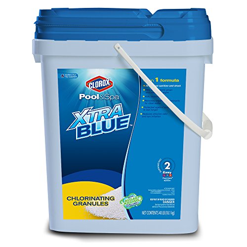 Clorox-PoolSpa-23040CLXCA-Xtra-Blue-Chlorinating-Granules-40-Pound-0