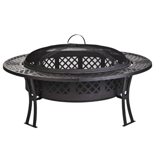 CobraCo-Diamond-Mesh-Fire-Pit-with-Screen-and-Cover-FB8008-0-0