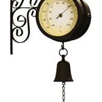 Cockerel-and-Bell-Outdoor-Clock-and-Thermometer-47cm-187in-0-0
