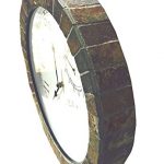 Dannys-World-Real-Textured-Ceramic-Rock-Tile-15-Inch-Indooroutdoor-Clock-with-Temperature-Time-and-Humidity-0-0