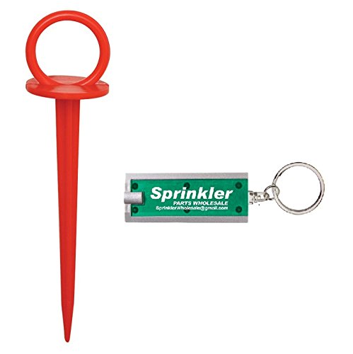DeWitt-Company-Re-Pins-Reusable-Anchor-Pins-for-Frost-Cloth-Freeze-Blanket-Fabric-etc-Free-Sprinkler-Wholesale-Flashlight-Key-Chain-Included-Ground-Garden-Sod-Staples-RPB-RED-0