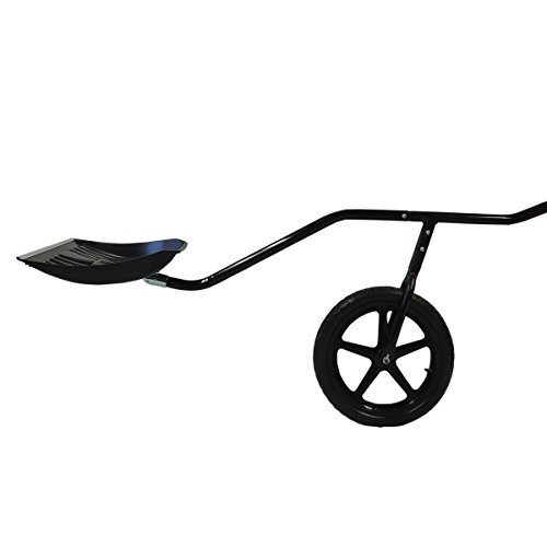 EasyGo-Snow-Lever-Adjustable-Height-Single-Wheeled-Snow-Thrower-Shovel-24-Wide-15-Deep-Concave-Shovel-Head-with-Easy-Rolling-16-Wheel-0-1