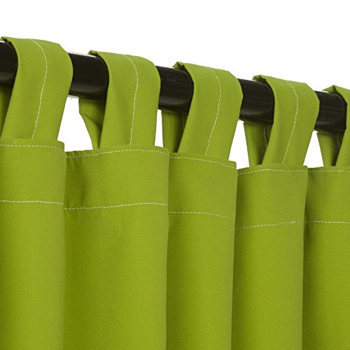 Essentials-by-DFO-Macaw-Green-Sunbrella-outdoor-curtain-with-tabs-96-long-0
