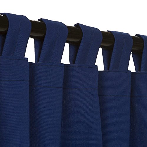 Essentials-by-DFO-True-Blue-Sunbrella-outdoor-curtain-with-tabs-108-long-0